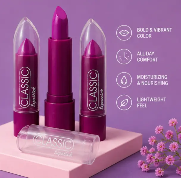 classic-lipstick-creamy-matte-finish-long-lasting-rich-color-lip-makeup-4